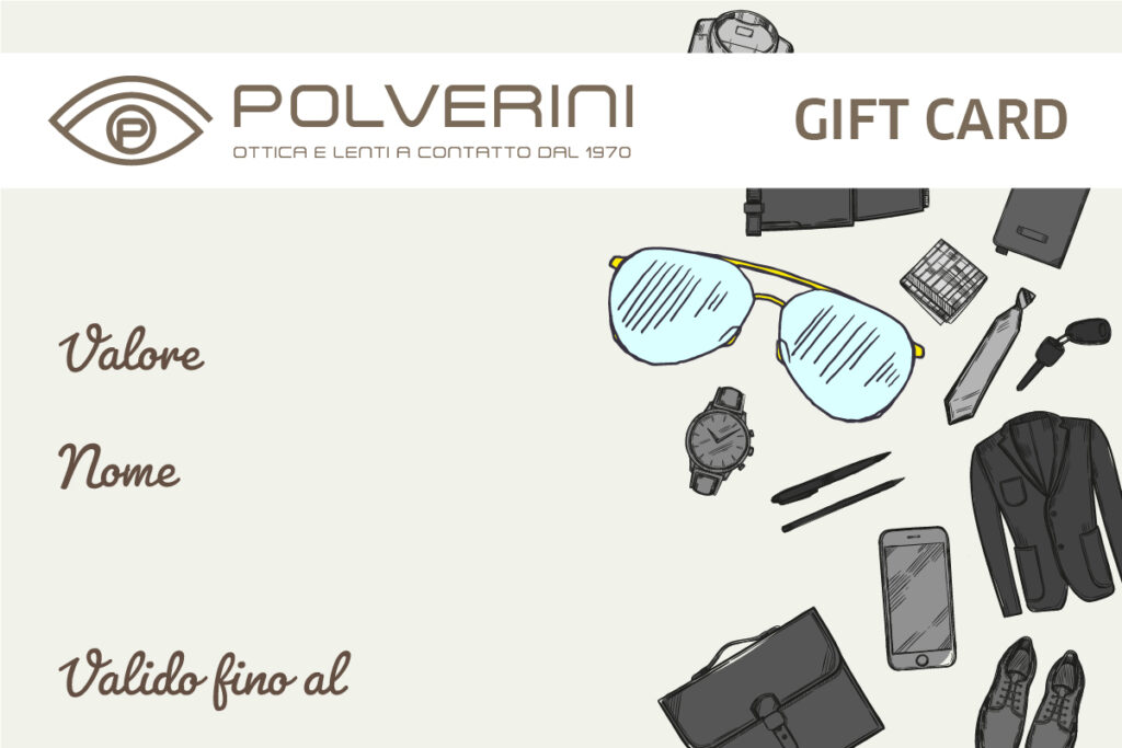 Gift card uomo - Ottica Polverini